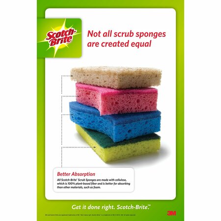 3M SPONGE SCRUB FRESH 3PK 20303-8